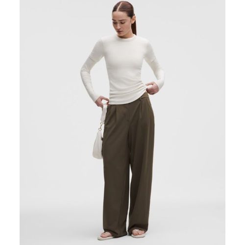 “ Pantalon Daydrift large taille haute Standards â€“ Brun/Vert â€“ Taille XS - lululemon - Modalova