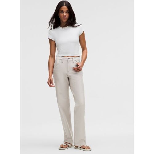 “ Pantalon EasyFive taille mi-haute Ã  coupe droite dÃ©contractÃ©e Standards â€“ Taille 25 - lululemon - Modalova