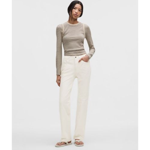 “ Pantalon EasyFive taille mi-haute Ã  coupe droite dÃ©contractÃ©e Standards â€“ Taille 28 - lululemon - Modalova