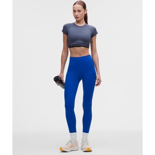 “ Legging Fast and Free taille haute Ã  6 pochess â€“ 64 cm â€“ Bleu â€“ Taille 2 - lululemon - Modalova