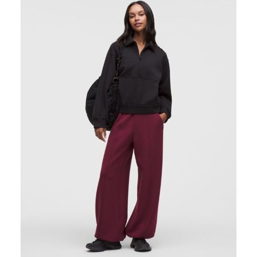“ Pantalon Smooth Spacer Ã  taille haute et jambe large Standards â€“ Burgundy â€“ Taille M - lululemon - Modalova