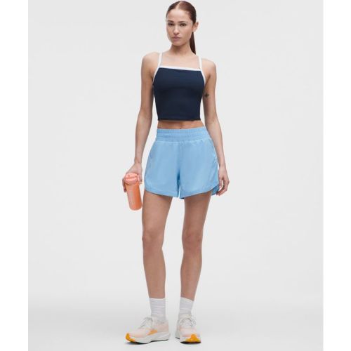 “ Short doublÃ© taille haute Track Thats â€“ 13 cm â€“ Bleu â€“ Taille 4 - lululemon - Modalova
