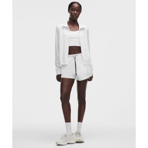 “ Short dÃ©contractÃ© lÃ©ger taille haute Doublure longues â€“ 8 cm â€“ Blanc/Blue â€“ Taille 4 - lululemon - Modalova