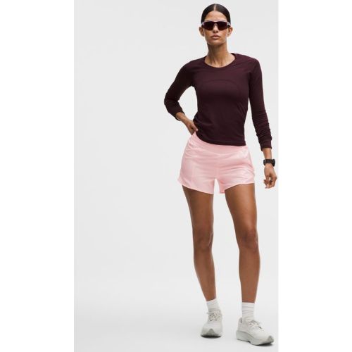 “ Short Hotty Hot doublÃ© taille haute 10 cms â€“ Rose - lululemon - Modalova