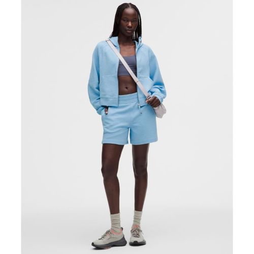 “ Short Scuba taille haute GaufrÃ©s â€“ 13 cm â€“ Bleu â€“ Taille L - lululemon - Modalova