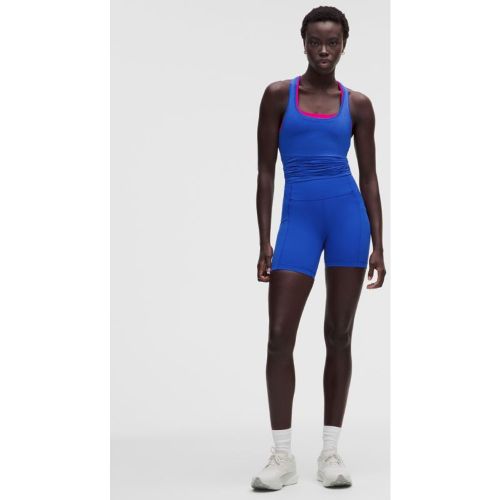 “ Short Swift Speed Taille hautes â€“ 15 cm â€“ Bleu â€“ Taille 4 - lululemon - Modalova
