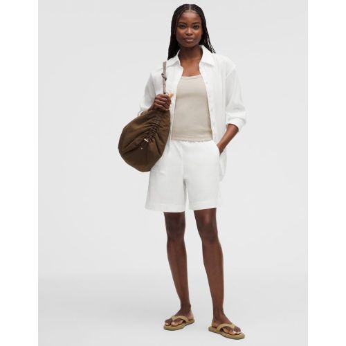 “ Short LuluLinen taille haute coupe dÃ©contractÃ©es â€“ 18 cm â€“ Taille XS - lululemon - Modalova