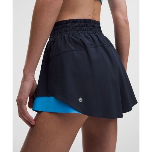“ Short de running Shake It Out taille hautes â€“ 6 cm â€“ Bleu â€“ Taille XS - lululemon - Modalova