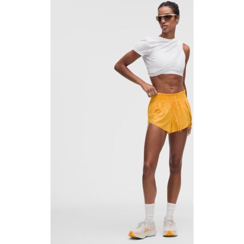 “ Short de running taille hautes â€“ 5 cm â€“ Orange â€“ Taille M - lululemon - Modalova