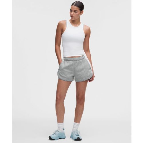 “ Short Scuba taille mi-haute Ã  ourlet dolphin Colourblocks â€“ 8 cm â€“ Gris/Blanc/Blue â€“ Taille S - lululemon - Modalova