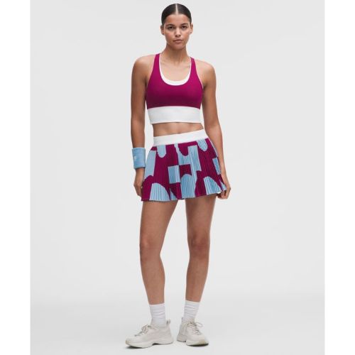 “ Jupe de tennis plissÃ©e RePleat taille haute DÃ©tails contrastÃ©ss â€“ Blue/Blanc â€“ Taille 2 - lululemon - Modalova