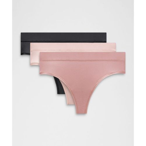 “ String UnderEase taille haute Lot de 3s â€“ Noir â€“ Taille S - lululemon - Modalova