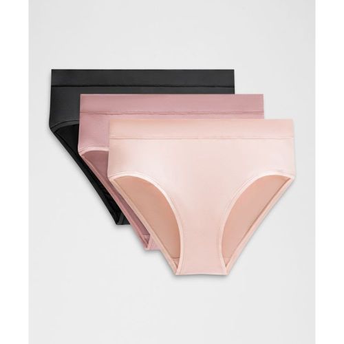 “ Culotte bikini UnderEase taille haute Lot de 3s â€“ Noir â€“ Taille M - lululemon - Modalova