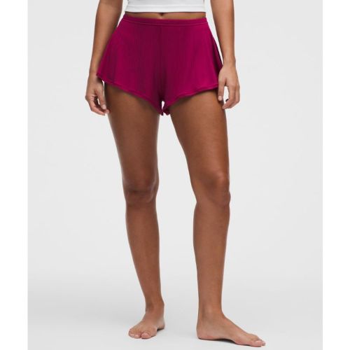 “ Shorty cÃ´telÃ© taille haute UnderEases â€“ Taille S - lululemon - Modalova
