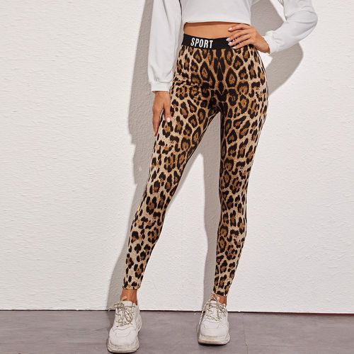 Legging avec imprimé léopard - SHEIN - Modalova