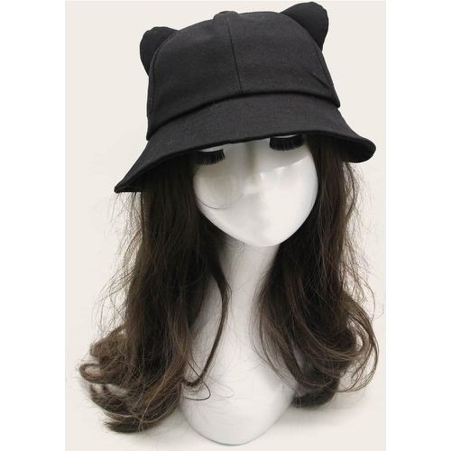 Chapeau Bucket Solid Ear Decor - SHEIN - Modalova