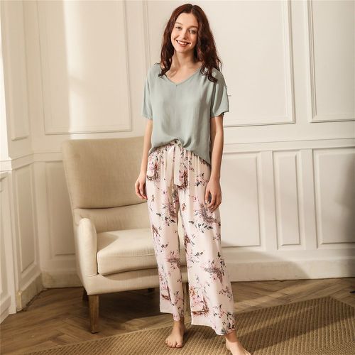 Ensemble de pyjama avec imprimé floral - SHEIN - Modalova