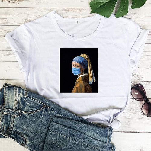 T-shirt à imprimé - SHEIN - Modalova