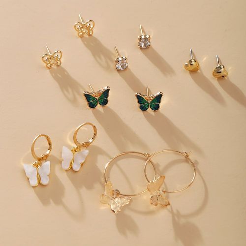 Paires Boucles d'oreilles design papillon - SHEIN - Modalova