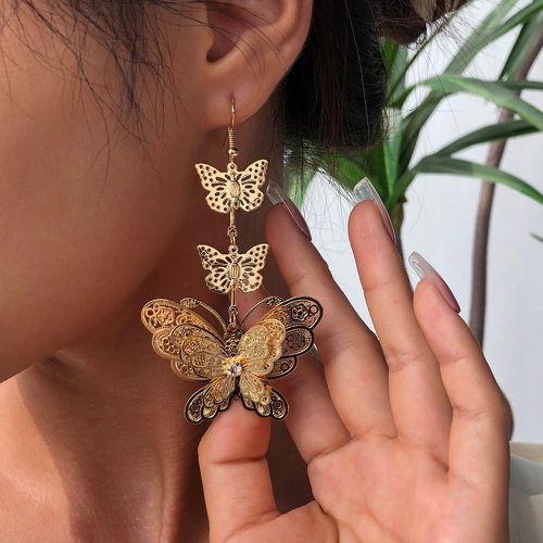 Pendants d'oreilles à papillon - SHEIN - Modalova