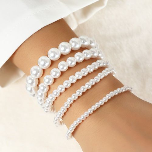 Pièces Bracelet avec fausse perle - SHEIN - Modalova