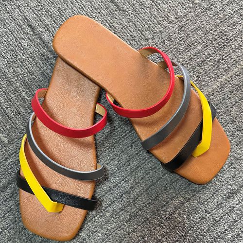 Sandales à blocs de couleurs - SHEIN - Modalova