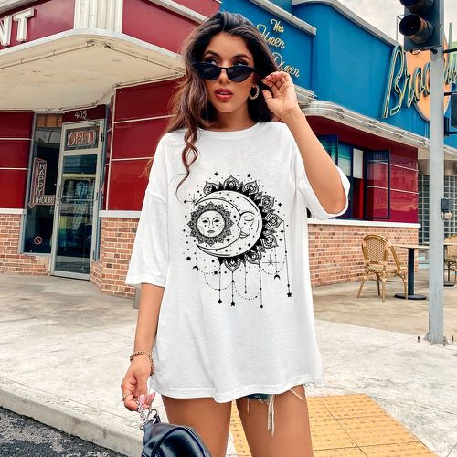 T-shirt avec motif soleil - SHEIN - Modalova