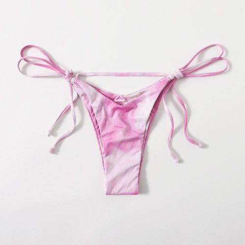 Bas de bikini tie dye avec nœud - SHEIN - Modalova