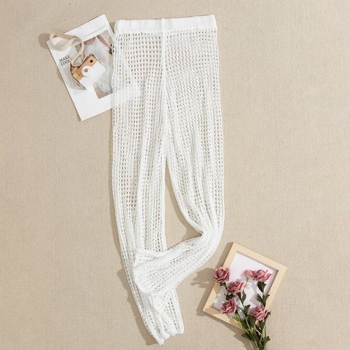 Pantalon creux avec crochets - SHEIN - Modalova