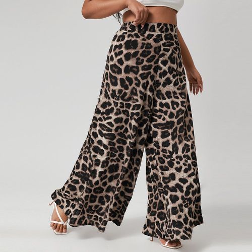 Pantalon ample à imprimé léopard - SHEIN - Modalova