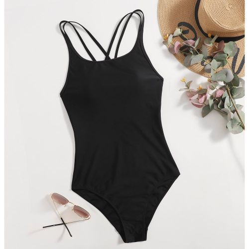 Maillot de bain une pièce croisé - SHEIN - Modalova