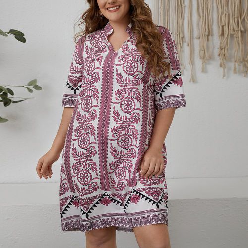 Robe tunique fleurie - SHEIN - Modalova