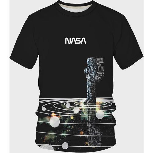 T-shirt avec imprimé galaxie - SHEIN - Modalova