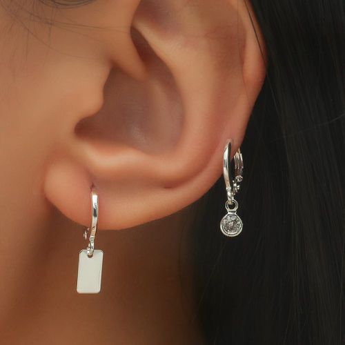 Paires Pendants d'oreilles avec zircone cubique - SHEIN - Modalova