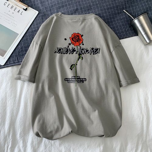 T-shirt fleuri - SHEIN - Modalova
