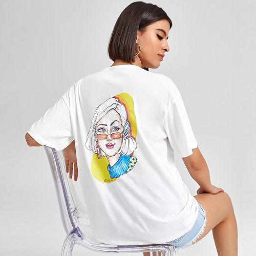 T-shirt avec motif figure - SHEIN - Modalova