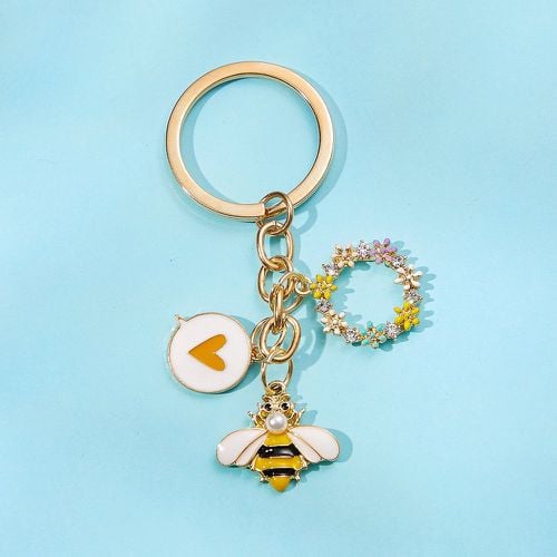 Porte-clés à pendentif abeille - SHEIN - Modalova