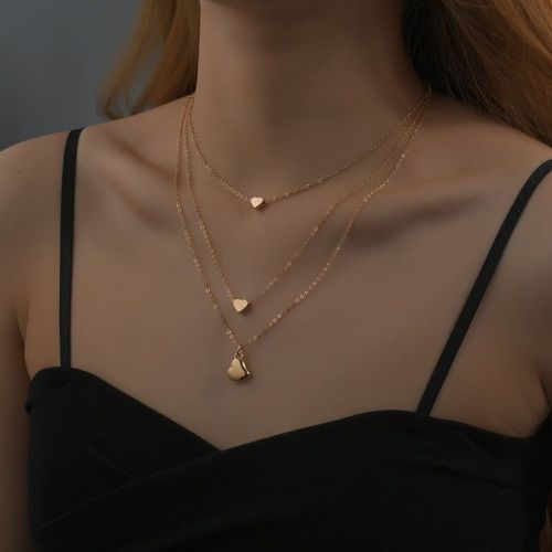 Collier avec pendentif de cœur - SHEIN - Modalova
