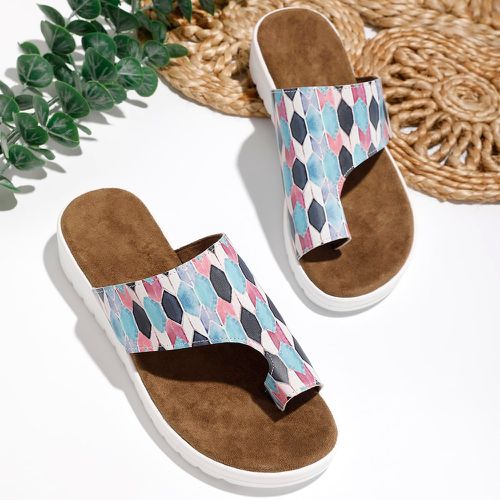 Sandales géométrique avec blocs de couleurs - SHEIN - Modalova