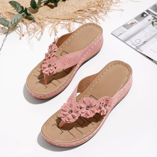 Sandales avec applique florale - SHEIN - Modalova