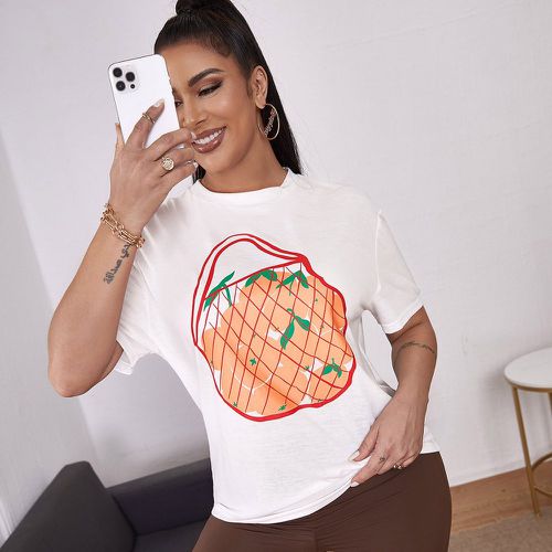 T-shirt avec imprimé fruit - SHEIN - Modalova
