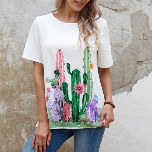 Top avec imprimé cactus - SHEIN - Modalova