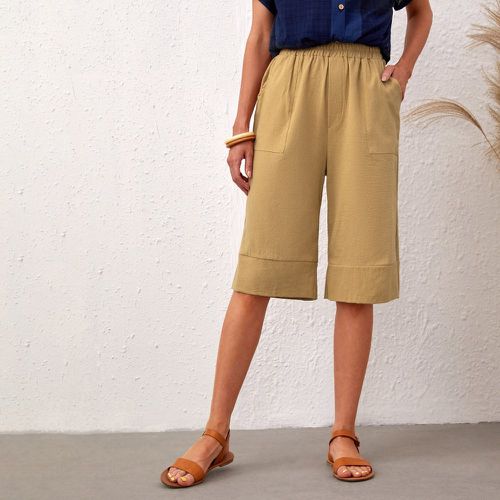 Pantalons Poche Casual Unicolore - SHEIN - Modalova