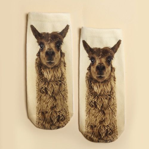 Chaussettes avec imprimé animal - SHEIN - Modalova
