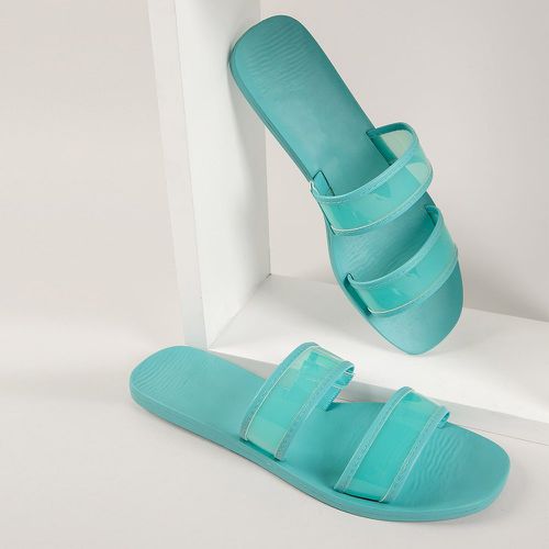 Sandales glissantes en similicuir - SHEIN - Modalova