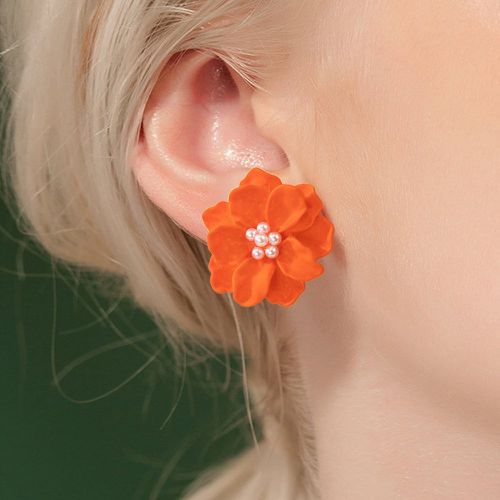 Clous d'oreilles avec fleur - SHEIN - Modalova