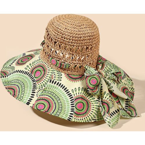 Chapeau de soleil avec motif et nœud - SHEIN - Modalova