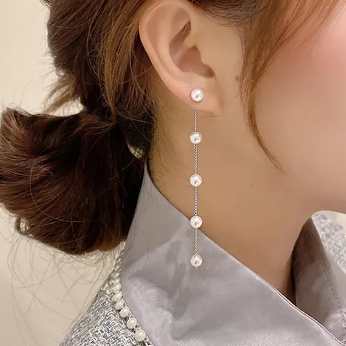 Boucles d'oreilles avec perle - SHEIN - Modalova