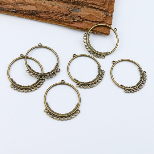 Pièces Accessoire de bijou DIY avec pendentif de cercle - SHEIN - Modalova