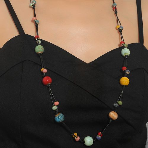 Collier perlé multicolore - SHEIN - Modalova